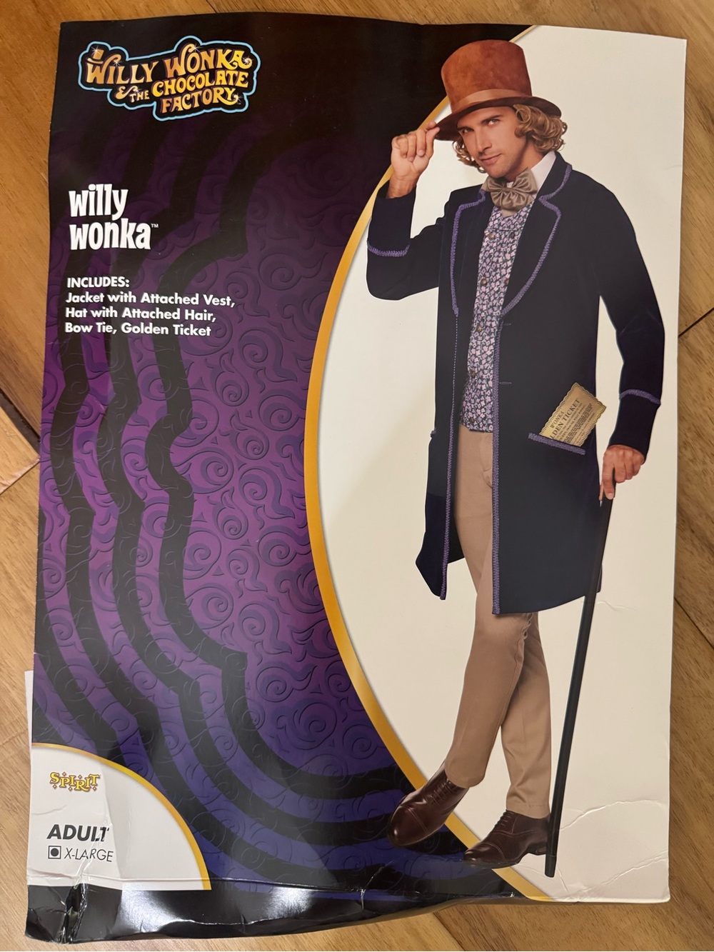 EUC deluxe Willy Wonka costume men’s XL